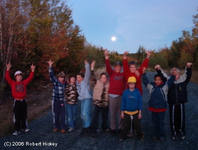 Hiking In To Camp (full moon)